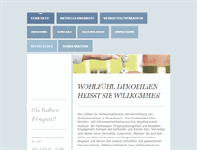 Tablet Screenshot of immo-wohlfuehl.de